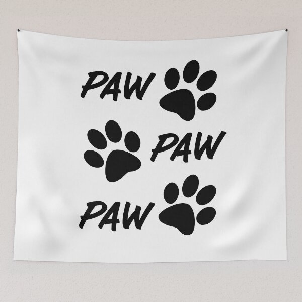 Item preview, Paw Paw Paw Dog Paw Illustration designed and sold by TopMerchz.