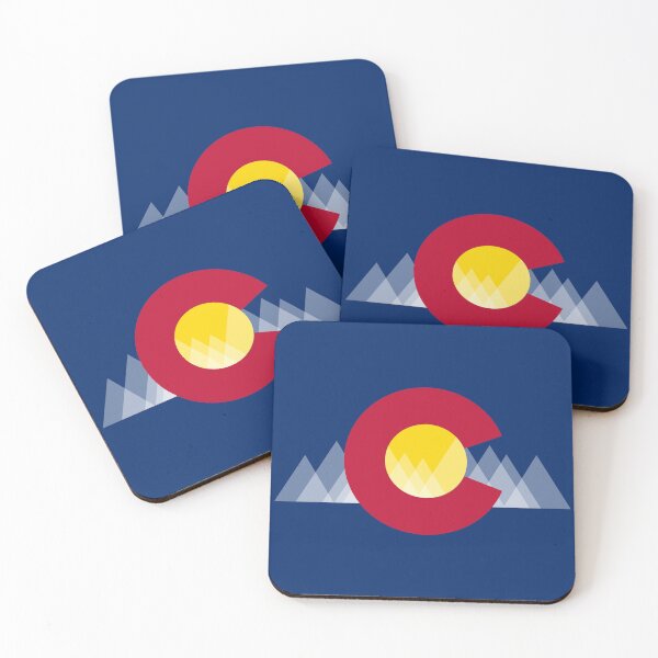 Item preview, Basic Geometric Mountain Traditional Colorado State Flag designed and sold by that5280lady.