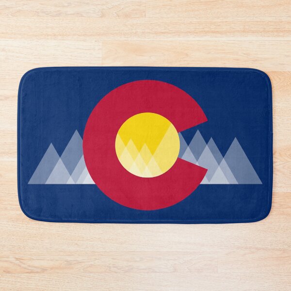 Item preview, Basic Geometric Mountain Traditional Colorado State Flag designed and sold by that5280lady.