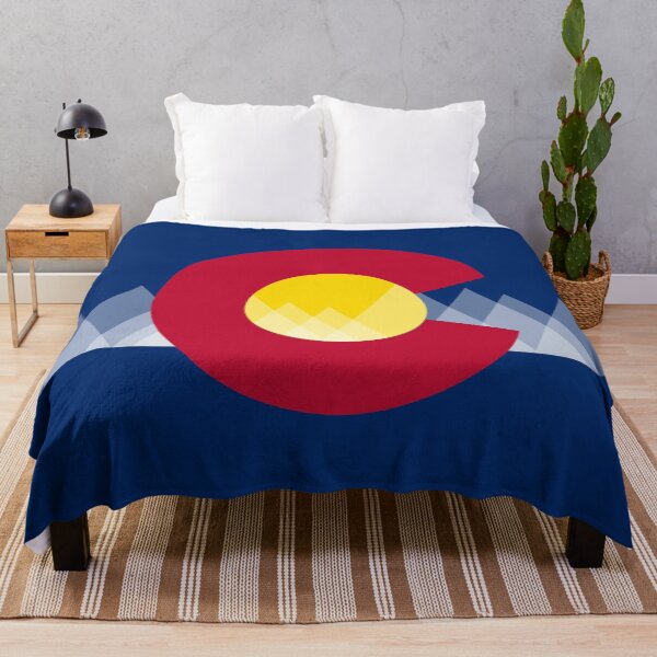 Item preview, Basic Geometric Mountain Traditional Colorado State Flag designed and sold by that5280lady.