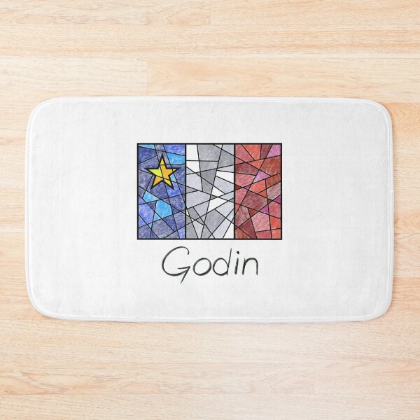 Item preview, Acadian Flag pastel mosaic Godin - Drapeau acadien mosaïque pastel vitrail Godin designed and sold by ColoursOfFrance.