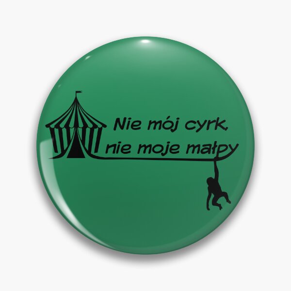 Item preview, "Not My Circus, Not My Monkeys" Tent and Monkey in green designed and sold by TheresaSapphire.