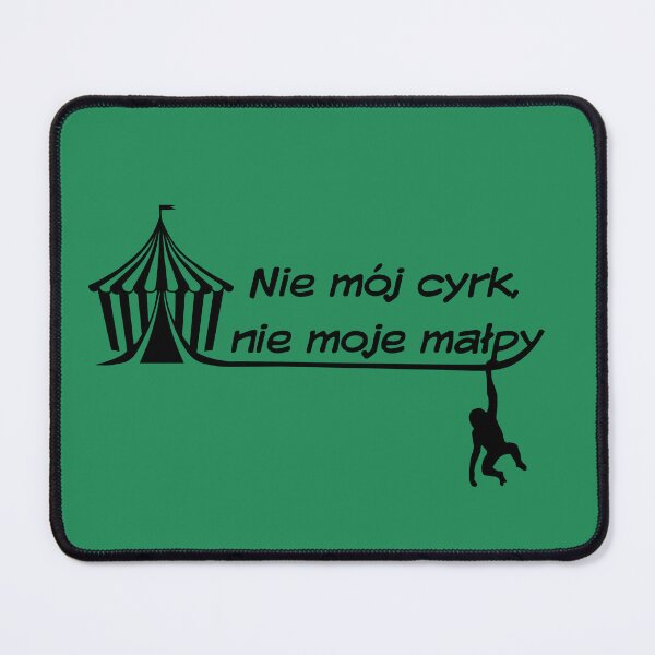 Item preview, "Not My Circus, Not My Monkeys" Tent and Monkey in green designed and sold by TheresaSapphire.