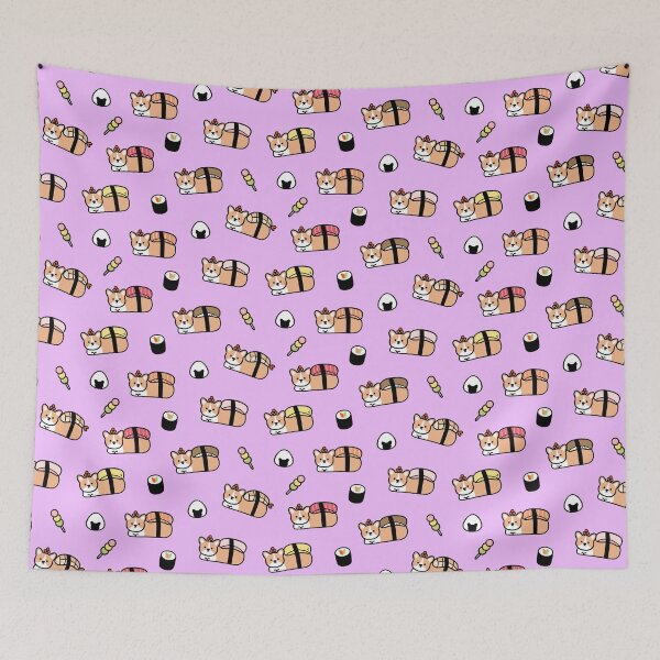 Item preview, Sushi Corgi Purple designed and sold by stephanydc.