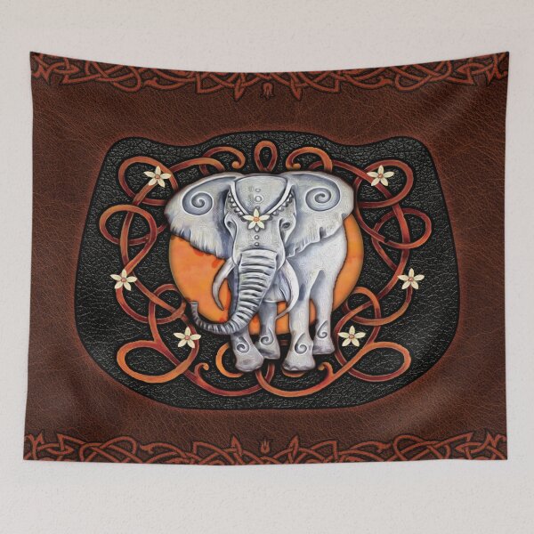 Item preview, Elephant Draw Celtic art designed and sold by chanchan79.