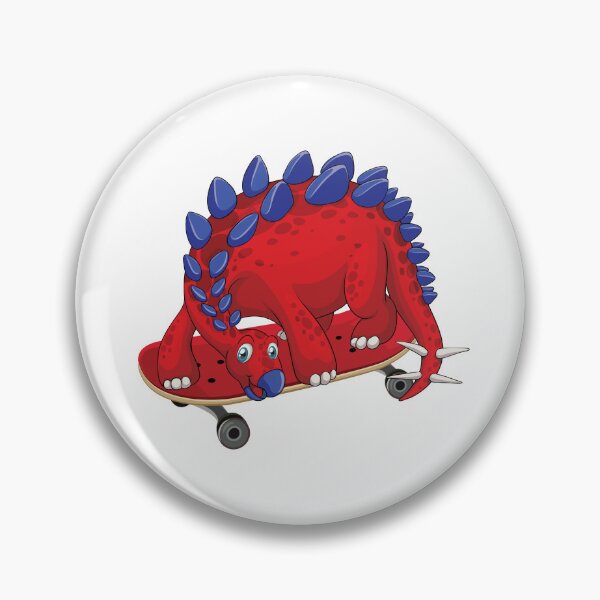 Item preview, Dinosaur Playing Skateboard ,Funny Good Dinosaur Skateboard Lovers Cool Red Blue Design designed and sold by pedrored369.
