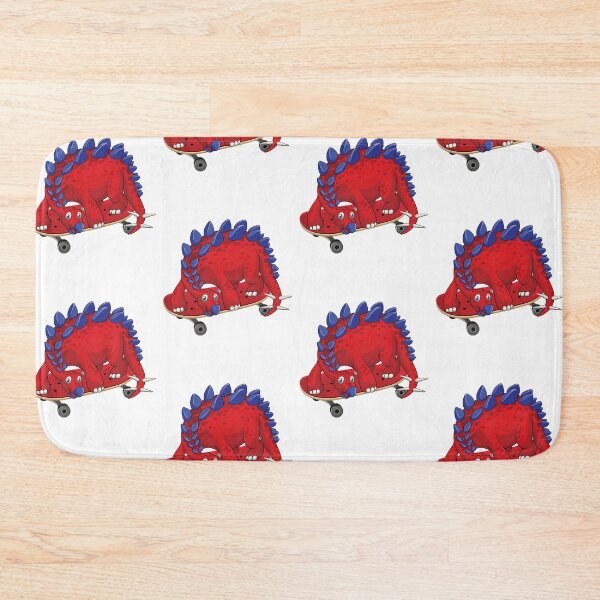 Item preview, Dinosaur Playing Skateboard ,Funny Good Dinosaur Skateboard Lovers Cool Red Blue Design designed and sold by pedrored369.
