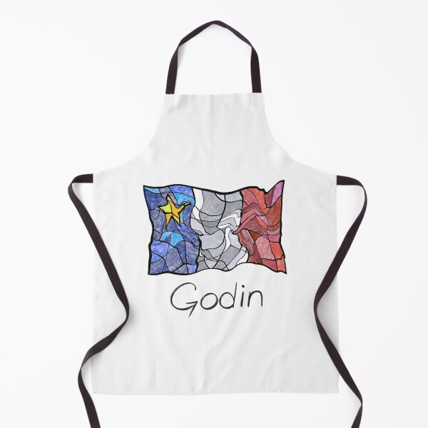Item preview, Acadian Flag pastel liquid mosaic Godin - Drapeau acadien mosaïque liquide pastel vitrail Godin designed and sold by ColoursOfFrance.