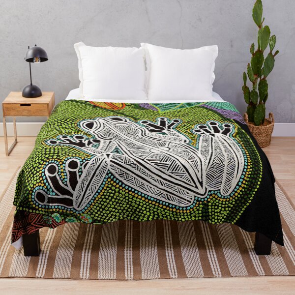 Item preview, Frog aboriginal art designed and sold by chanchan79.