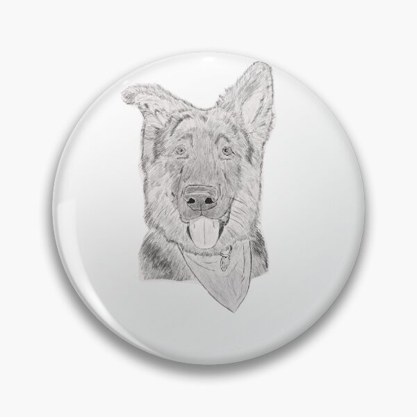 Item preview, "Riesling" - Shepherd Puppy Sketch designed and sold by abbybowin.