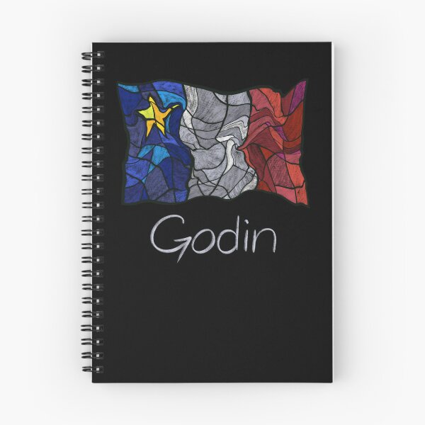 Item preview, Acadian Flag pastel liquid mosaic Godin  - Drapeau acadien mosaïque liquide pastel vitrail Godin designed and sold by ColoursOfFrance.