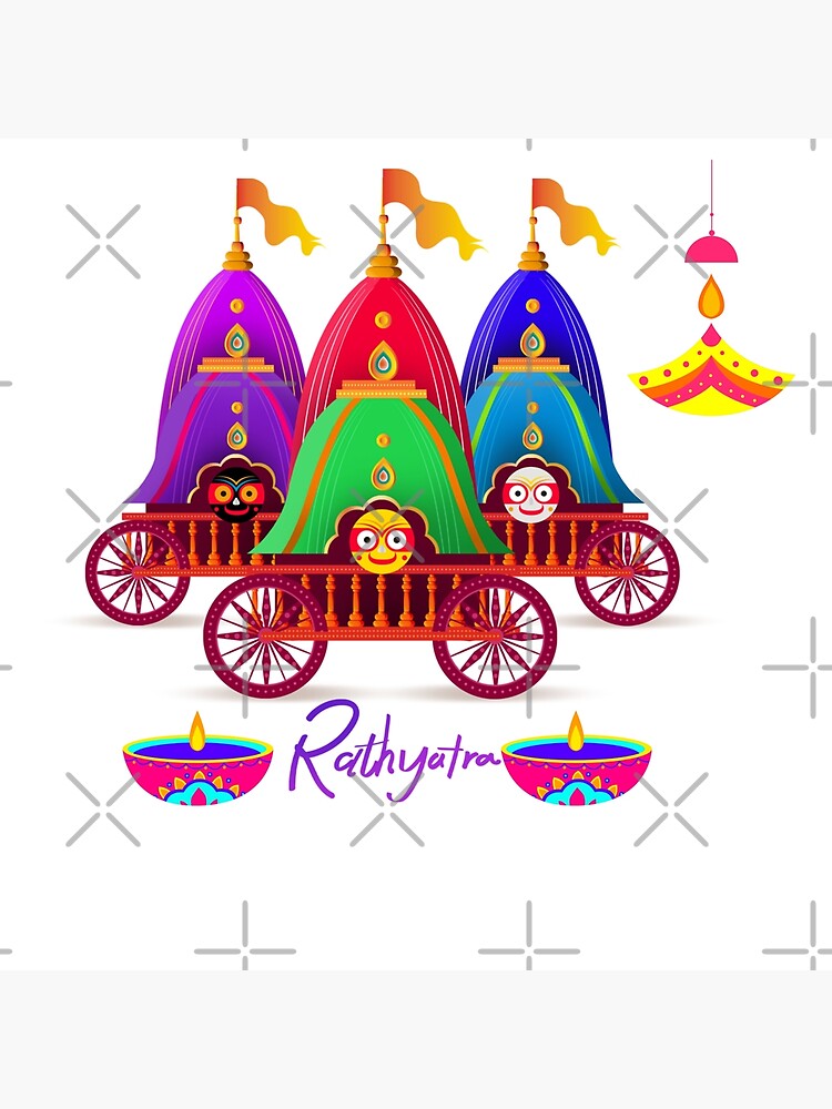 Rath yatra scenery drawing step by step / Rath yatra drawing for beginners  easy - YouTube