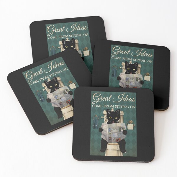 Item preview, Restroom Great Ideas Come From sitting on Cat lover designed and sold by TeganCrafford.