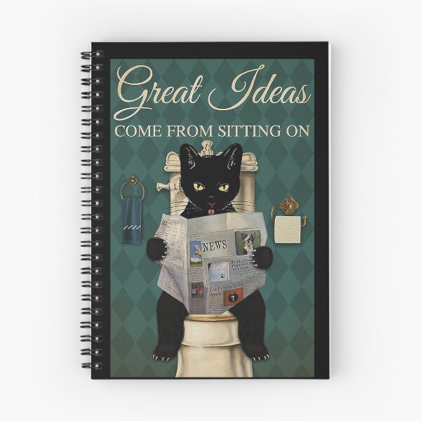 Item preview, Restroom Great Ideas Come From sitting on Cat lover designed and sold by TeganCrafford.