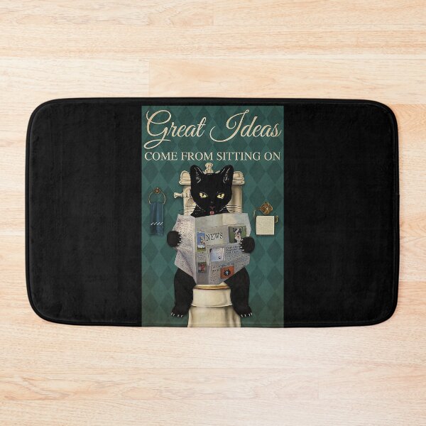 Item preview, Restroom Great Ideas Come From sitting on Cat lover designed and sold by TeganCrafford.