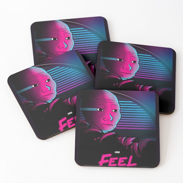 Artikelvorschau, Synthwave-Retro-Wojak-Feeling entworfen und verkauft von purplepinkdrgn.