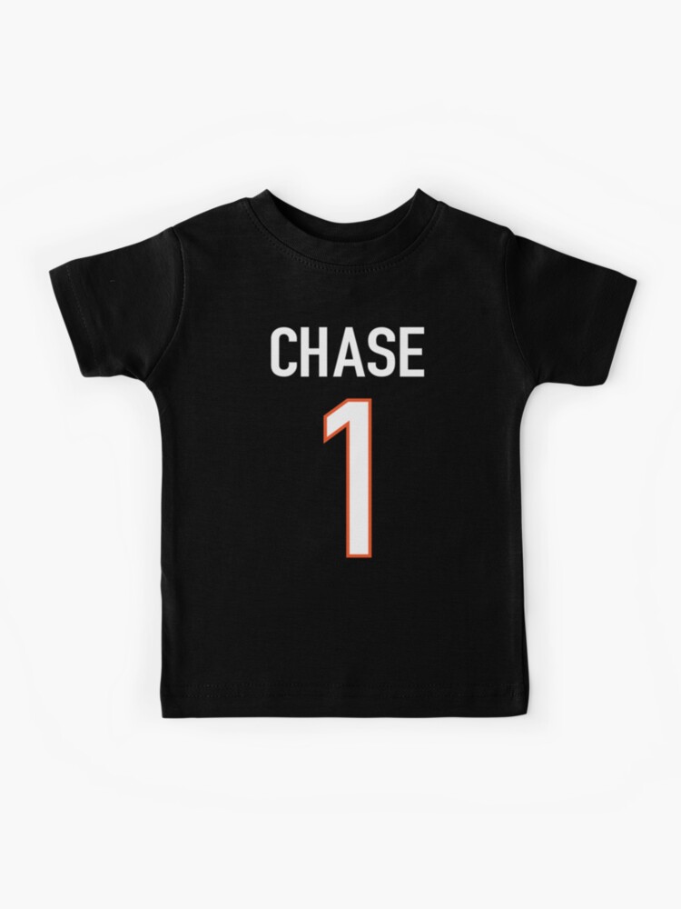 Ja'Marr Chase Orange Bengals Jersey - #1 Kids T-Shirt for Sale by