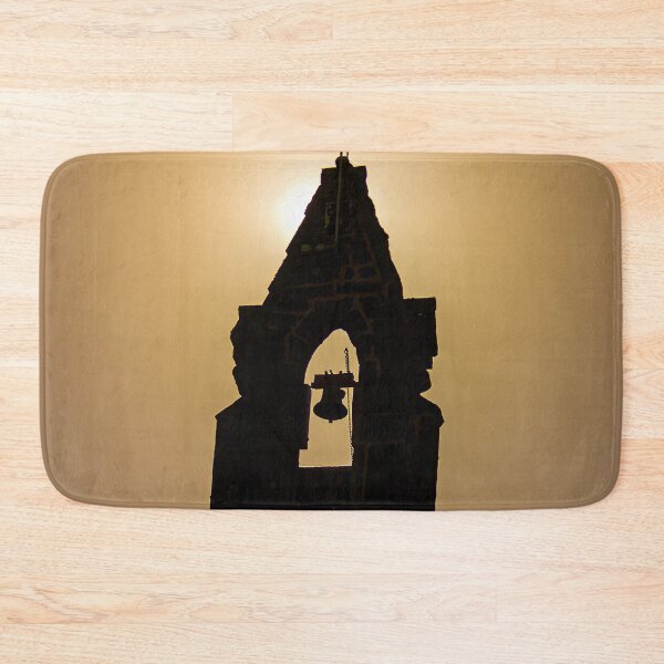 Item preview, Silhouette of old church bell tower at sunset in Bulla Victoria designed and sold by James-Cole.