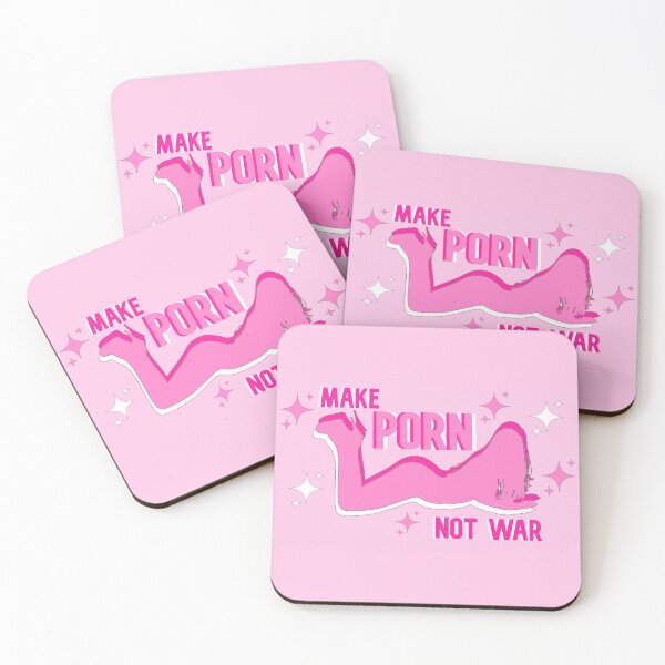 Item preview, Make Porn Not War (pink background) designed and sold by paigeywubsy.