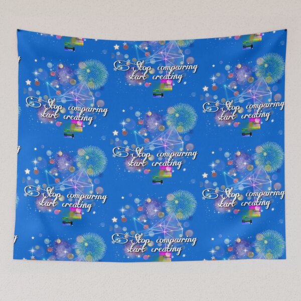 Item preview, Stop compairing start creating motivational words designed and sold by tintingouw.