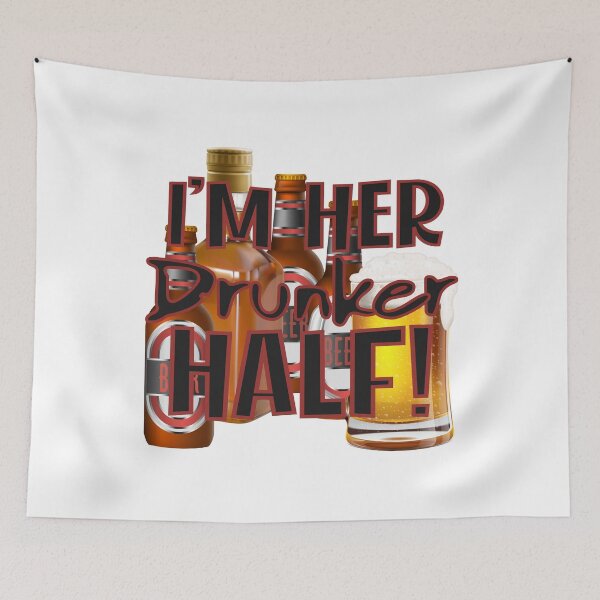 Item preview, I’m HER Drunker Half! designed and sold by PawsitiveMum.