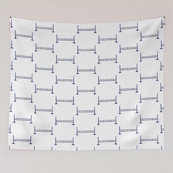 Item preview, Horse Jump Blue designed and sold by theaadesigns.