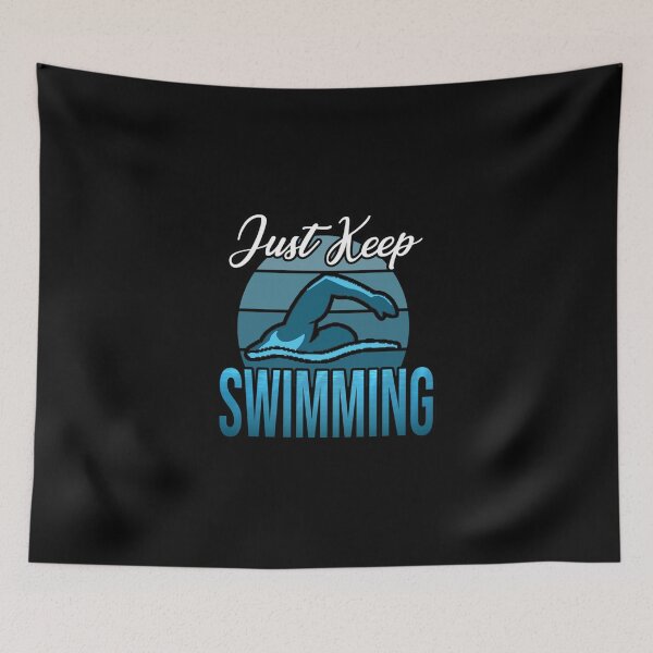 Item preview, Just Keep Swimming Retro Sunset For Swimming Lover,swimmers Gift,competitive Swimming Compet designed and sold by alishaston.