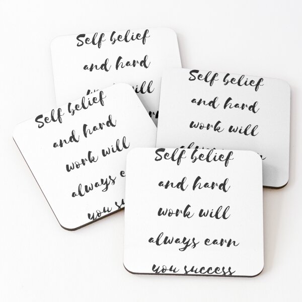 Item preview, Self belief belief and hard work will always earn you success  designed and sold by Vaglestyle.