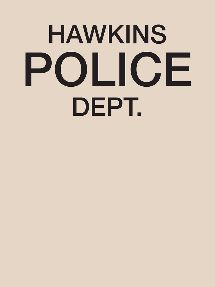 hawkins police department t shirt