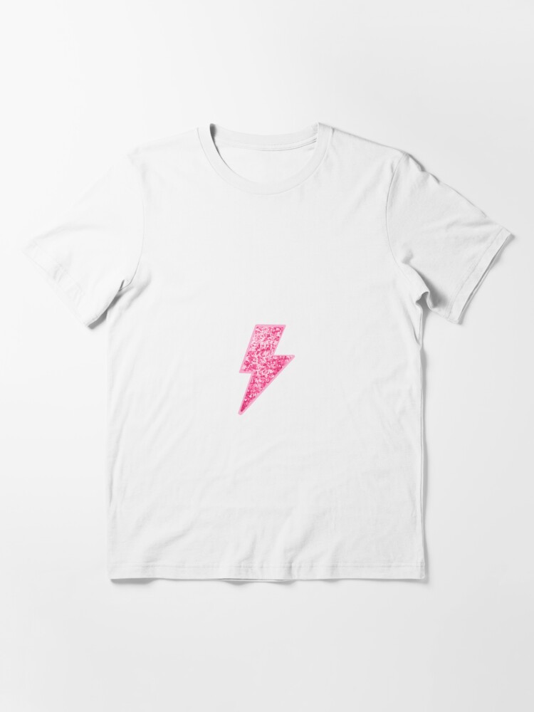 Preppy Pink Sequin Lightning Bolt | Essential T-Shirt