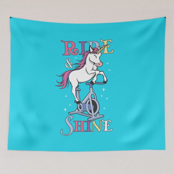 Item preview, Spin Class Funny Spinning Unicorn Art designed and sold by MrEddie10.