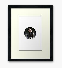 Putin riding bear Framed Print