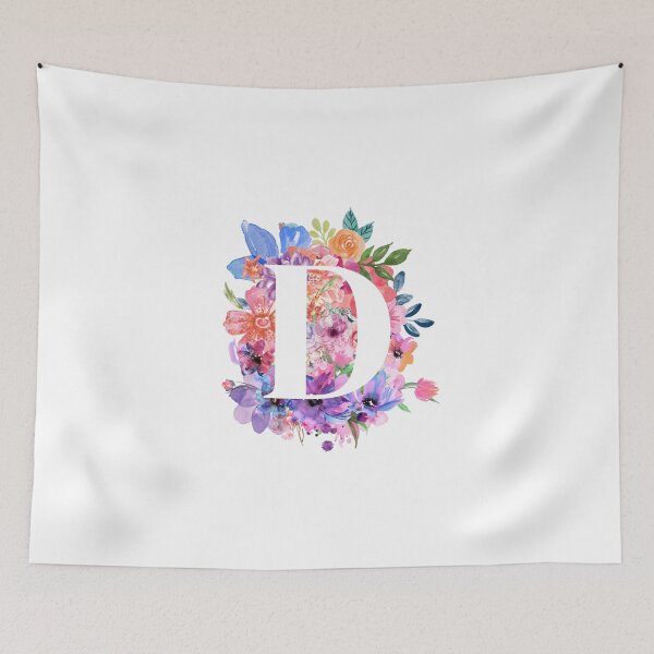 Item preview, Floral D designed and sold by Elle  Hazlett.