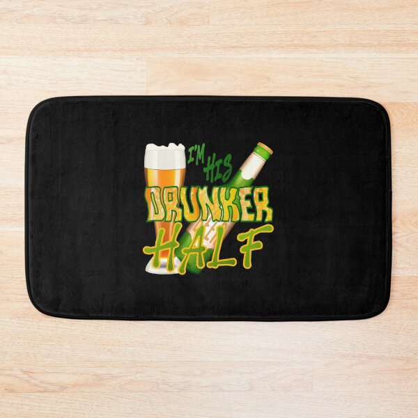 Item preview, I’m HIS Drunker Half! #2 (on Black) designed and sold by PawsitiveMum.