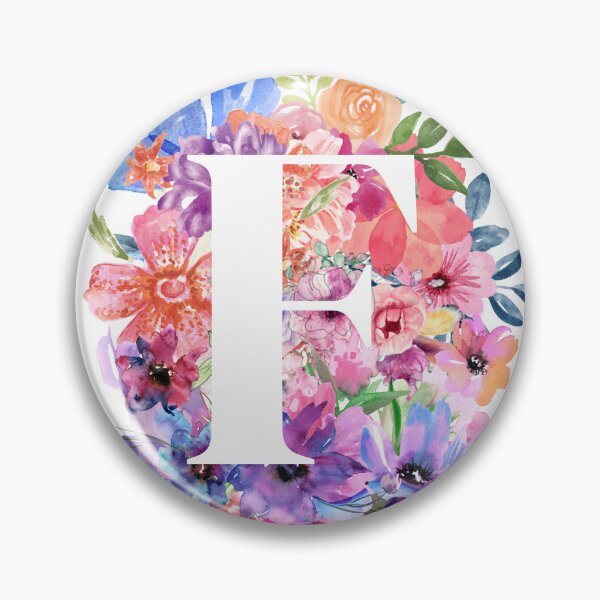 Item preview, Floral F designed and sold by Elle  Hazlett.