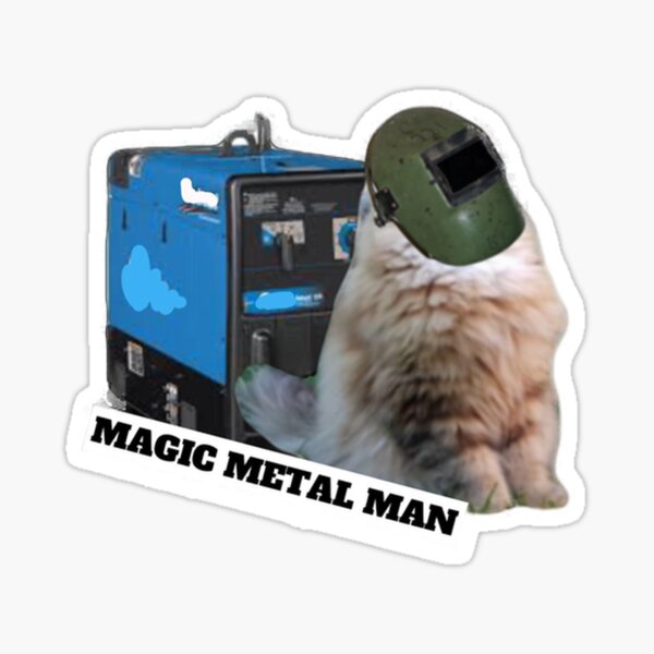 Magic Metal Man Sticker
