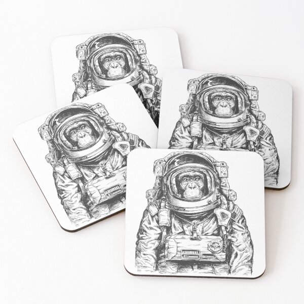 Item preview, Chimpanzee Monkeys and Apes in Space, Astronaut, designed and sold by Shop-ArtGallery.