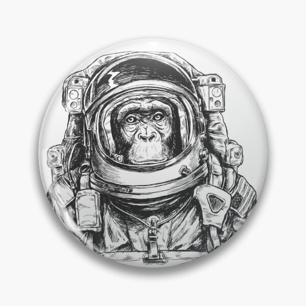 Item preview, Chimpanzee Monkeys and Apes in Space, Astronaut, designed and sold by Shop-ArtGallery.