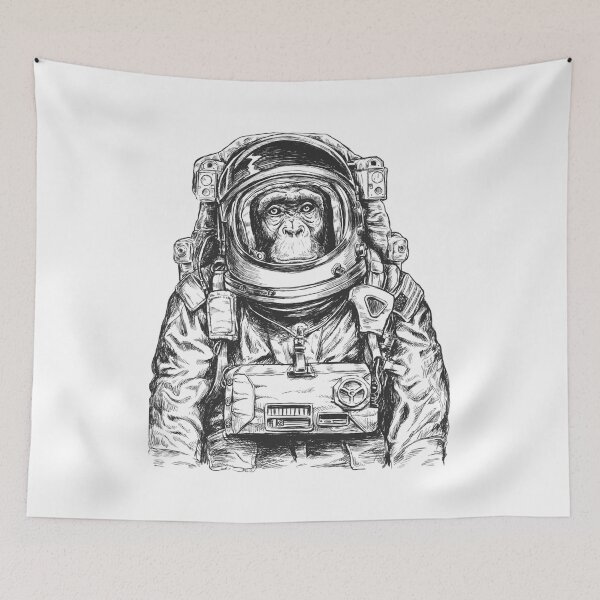 Item preview, Chimpanzee Monkeys and Apes in Space, Astronaut, designed and sold by Shop-ArtGallery.