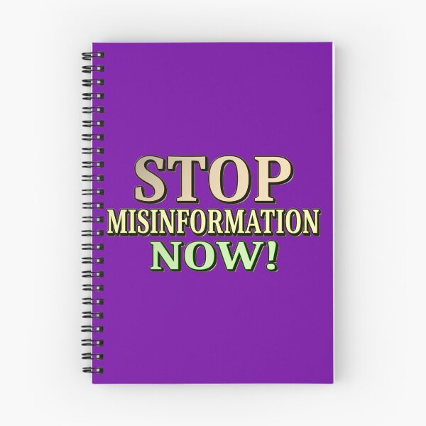 Item preview, "STOP MISINFORMATION" Cute Design. Buy Now designed and sold by Health And Fitness Posts e-Store.