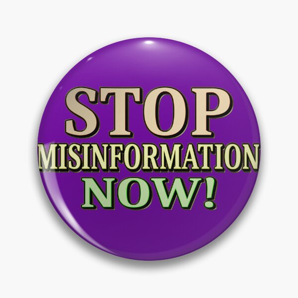 Item preview, "STOP MISINFORMATION" Cute Design. Buy Now designed and sold by Health And Fitness Posts e-Store.