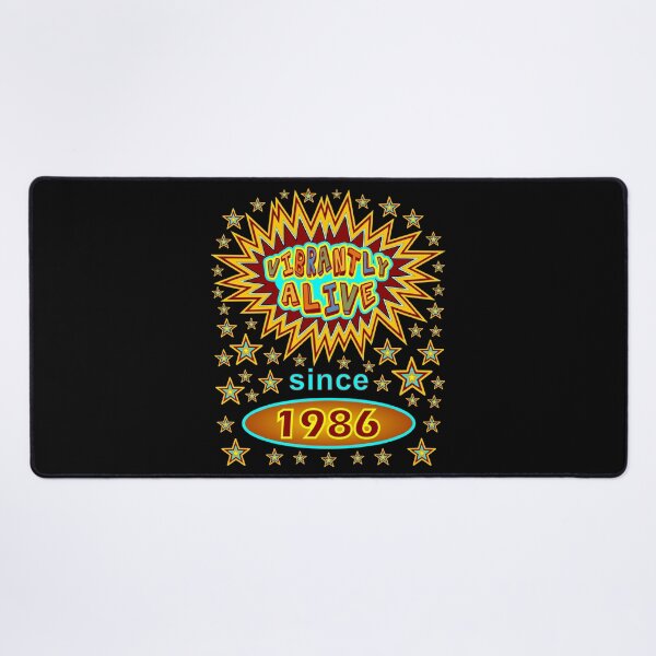Item preview, Birthday 1986 Vibrantly Alive Since 1986 Birthday Stars Birth Year designed and sold by artfulnotebook.