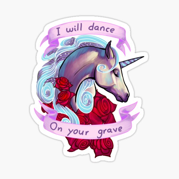 Download Rude Unicorn Stickers Redbubble Yellowimages Mockups