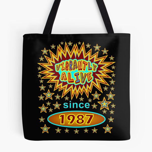 Item preview, Birthday 1987 Vibrantly Alive Since 1987 Birthday Stars Birth Year designed and sold by artfulnotebook.