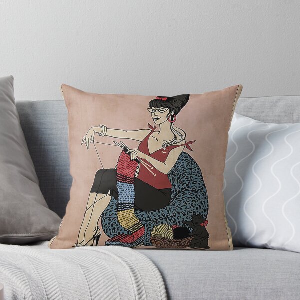 Item preview, Knitting because murder is wrong designed and sold by KravecUziel.