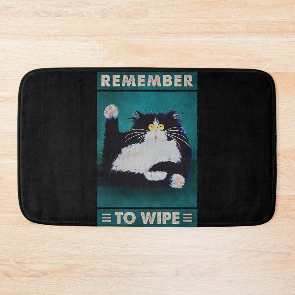 Item preview, remember to wipe tuxedo cat lover designed and sold by SaoirseNeid.