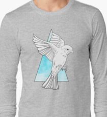Camiseta de manga larga Naturaleza geométrica - Ave voladora