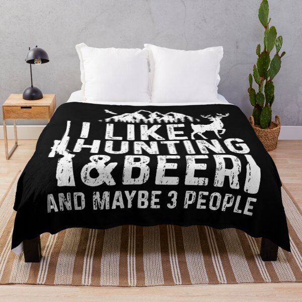 Item preview, I Like Hunting And Maybe 3 People designed and sold by RachaelEliezer.