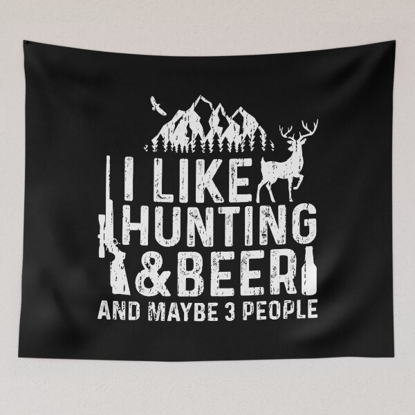 Item preview, I Like Hunting And Maybe 3 People designed and sold by RachaelEliezer.