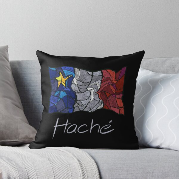 Artikelvorschau, Akadisches Flaggen-Mosaik-Flüssigpastell-Buntglas-Haché entworfen und verkauft von ColoursOfFrance.